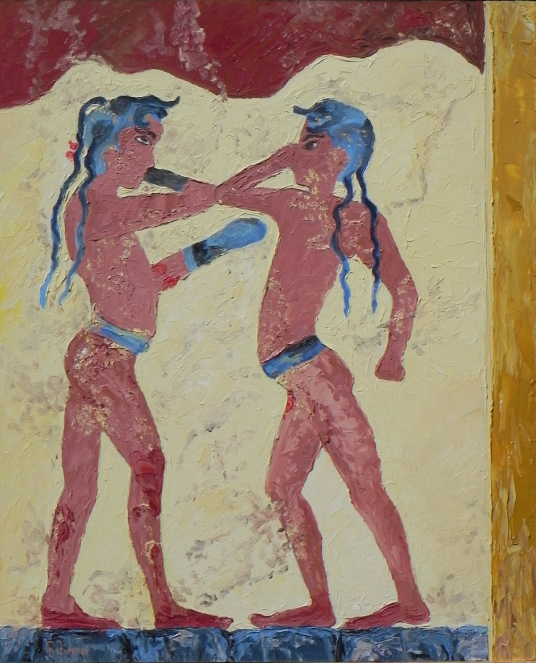 Fresco Ancient Greek Boxing
