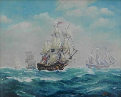 Galleons at Sea