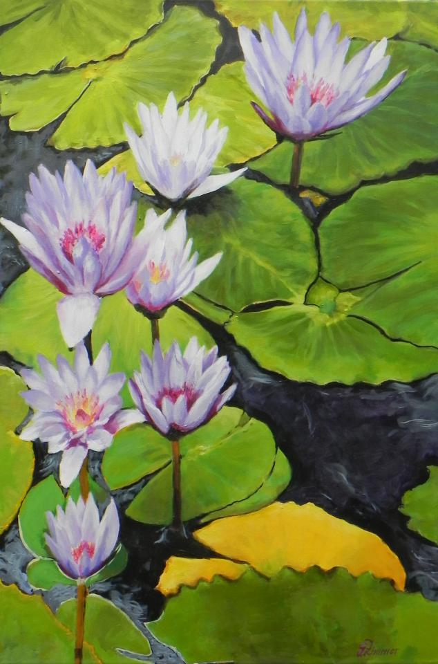 Lilac Waterlillies