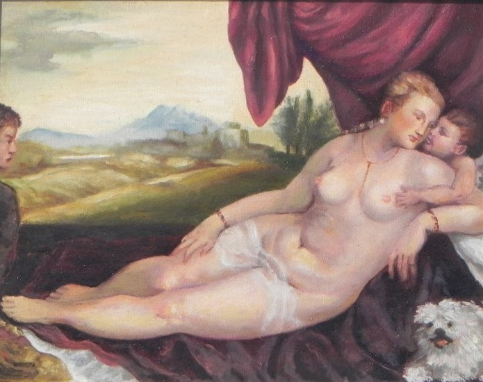 Venus with Organ Player (Old Master Study)