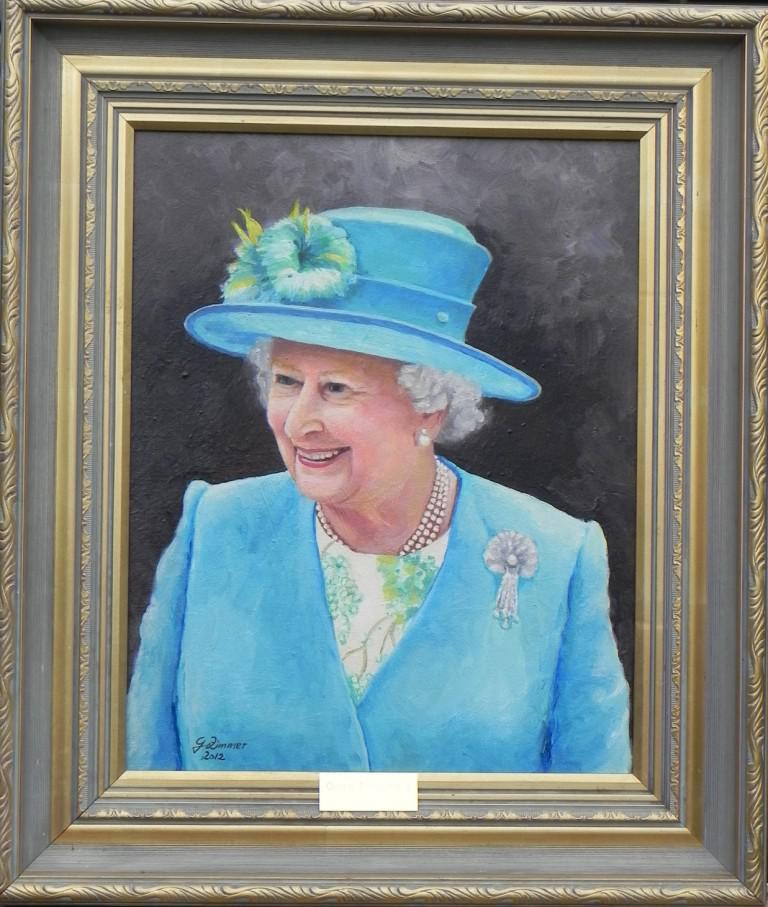 Queen Elizabeth II in Blue