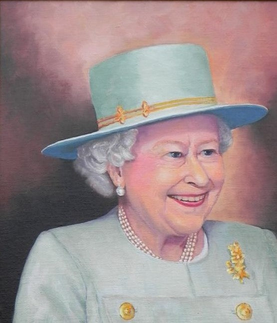 Queen Elizabeth II in Turquoise